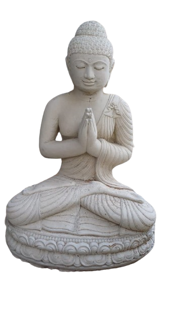 Buddha Praying - Cement Casting