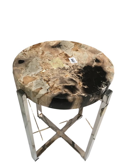 Brown Petrified Table Wood
