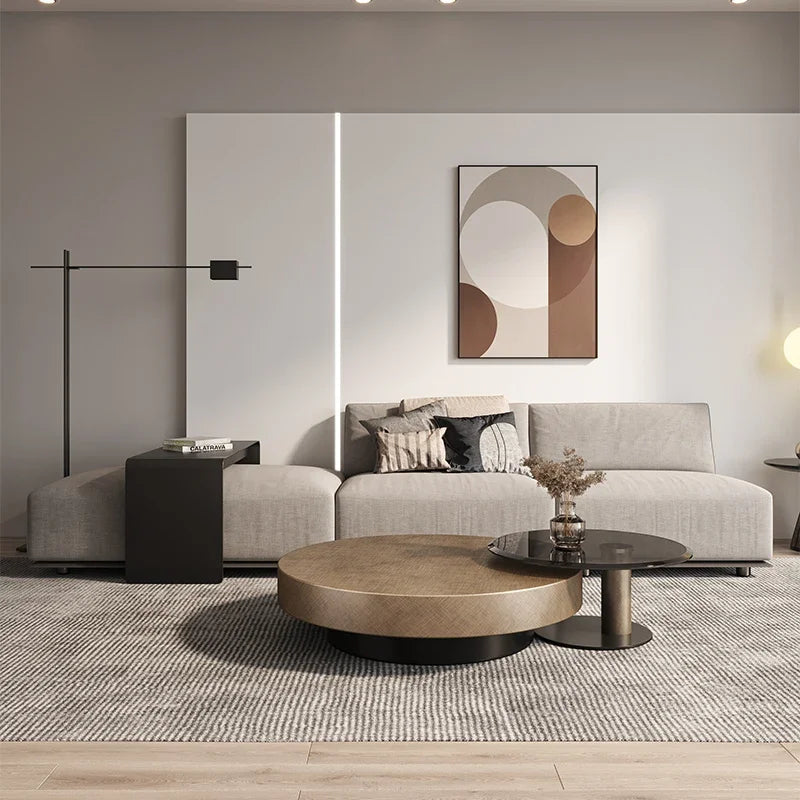 European Luxury Round Tea Table Living Room