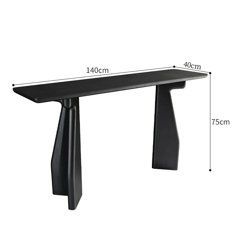 Wood Modern Corner Table Hallway