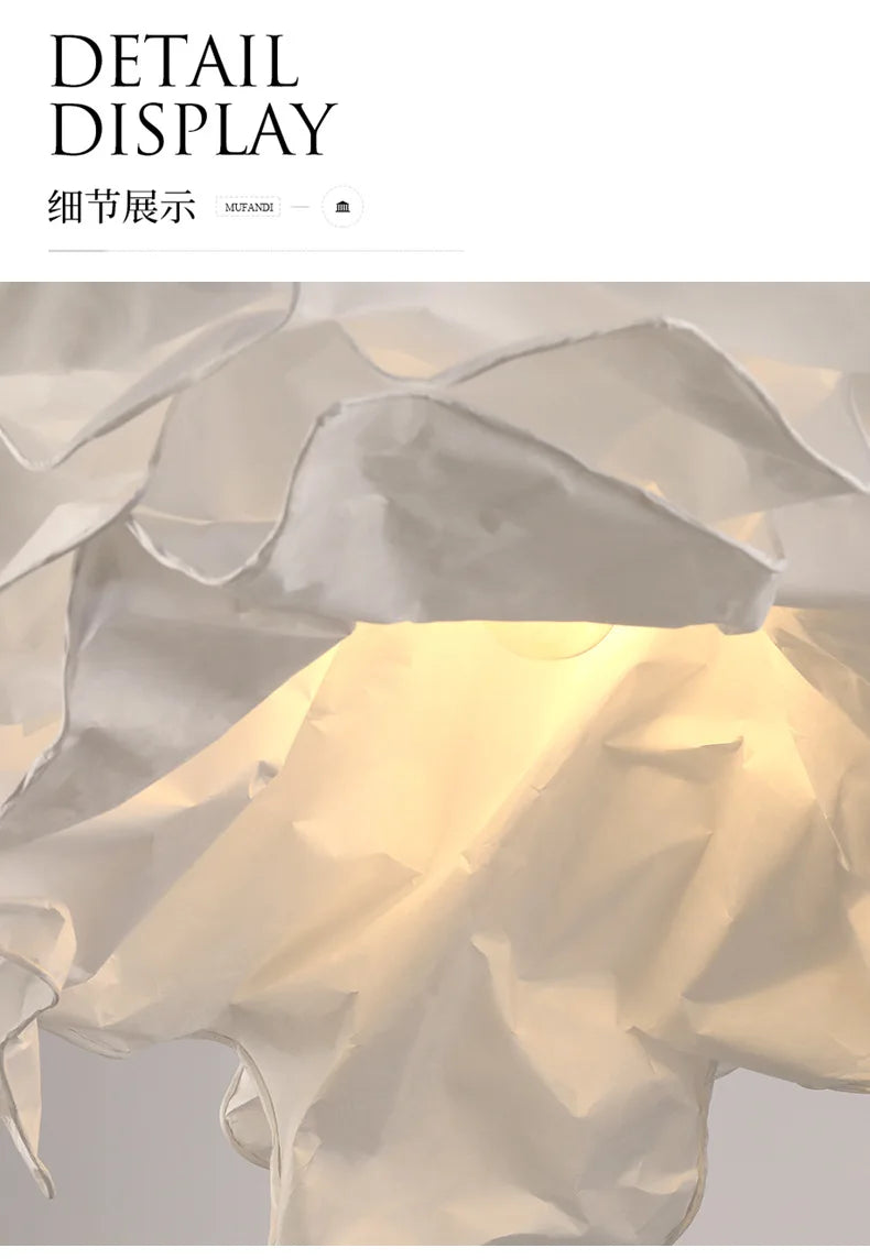 Modern Creative DIY Paper Clouds Chandelier