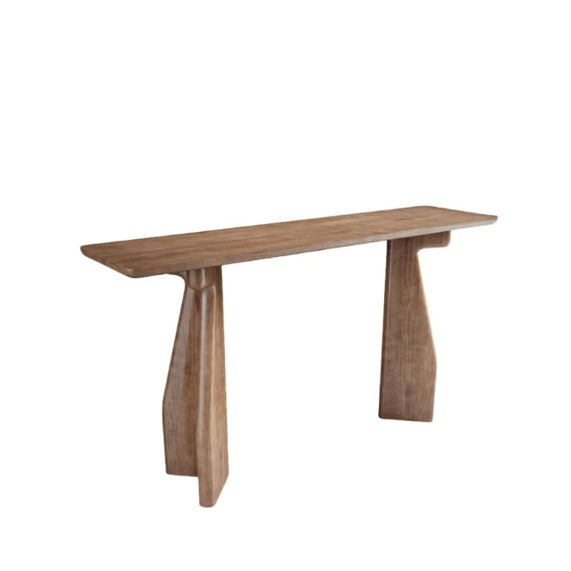 Wood Modern Corner Table Hallway