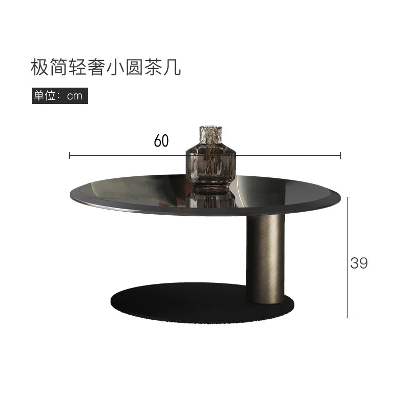 European Luxury Round Tea Table Living Room