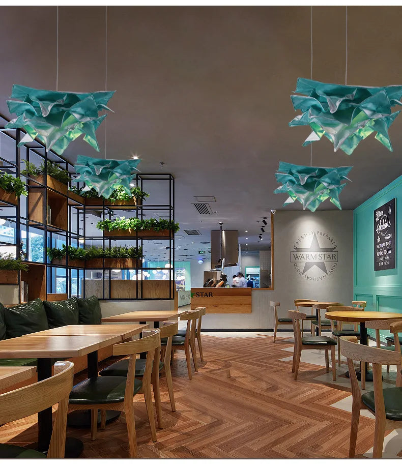 Modern Creative DIY Paper Clouds Chandelier