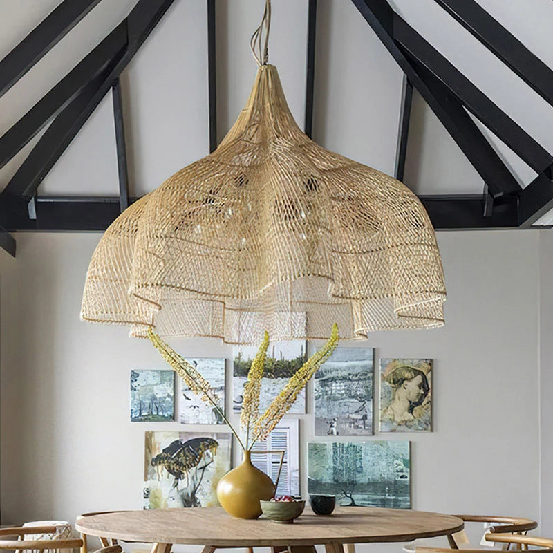 Japanese Rattan Pendant Lamp