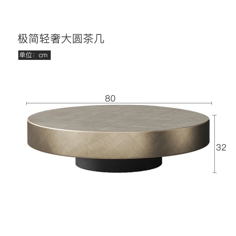 European Luxury Round Tea Table Living Room