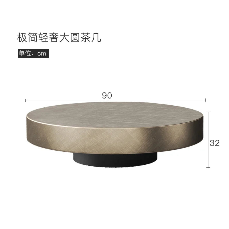 European Luxury Round Tea Table Living Room