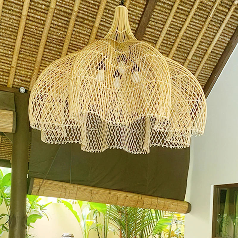 Japanese Rattan Pendant Lamp