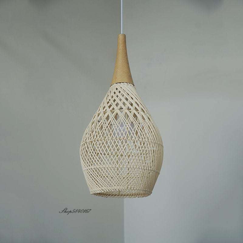 Vintage Handmade Rattan Lamp