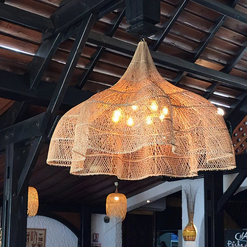 Japanese Rattan Pendant Lamp