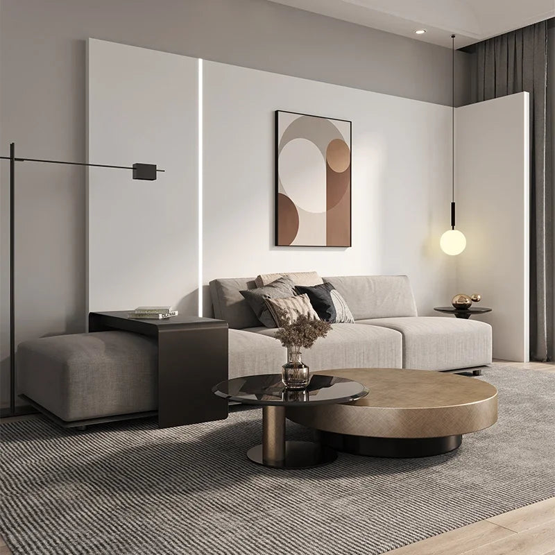 European Luxury Round Tea Table Living Room