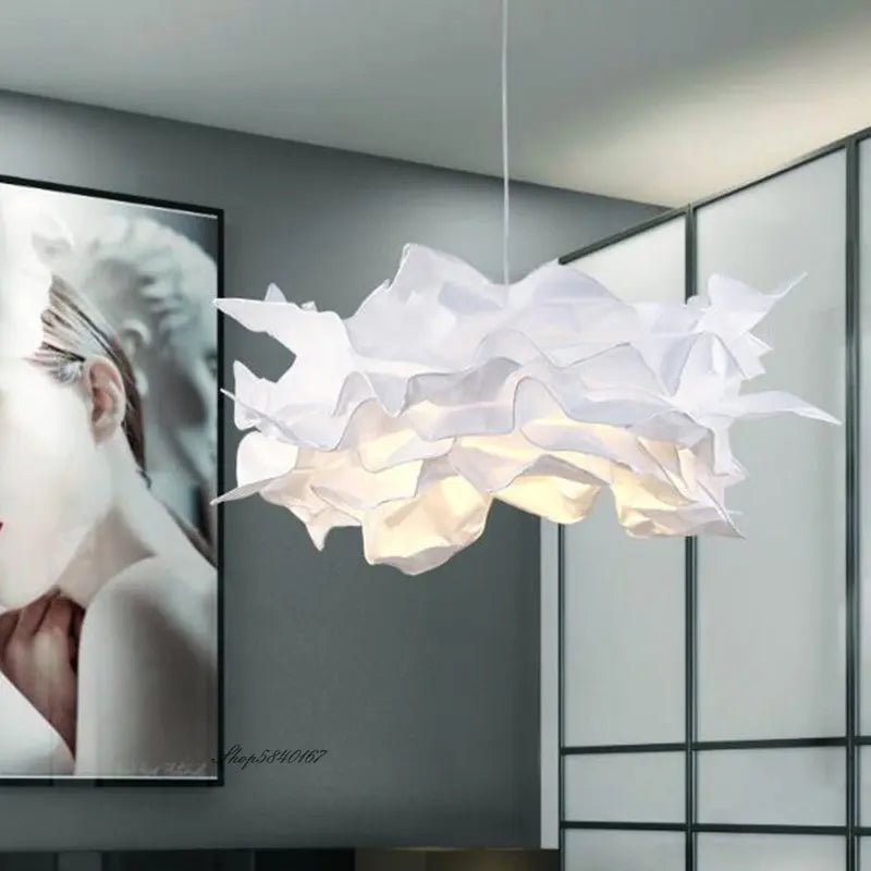 Modern Creative DIY Paper Clouds Chandelier