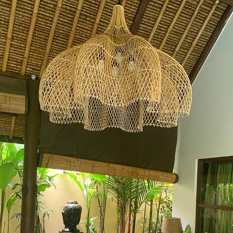 Japanese Rattan Pendant Lamp