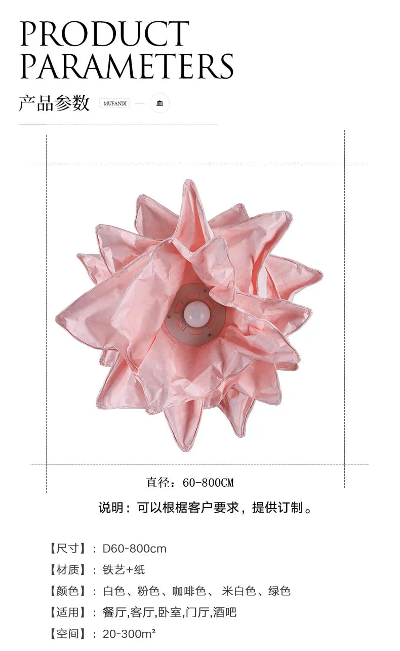 Modern Creative DIY Paper Clouds Chandelier