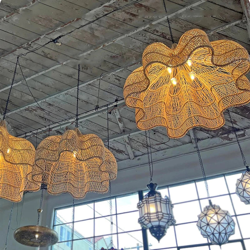 Japanese Rattan Pendant Lamp