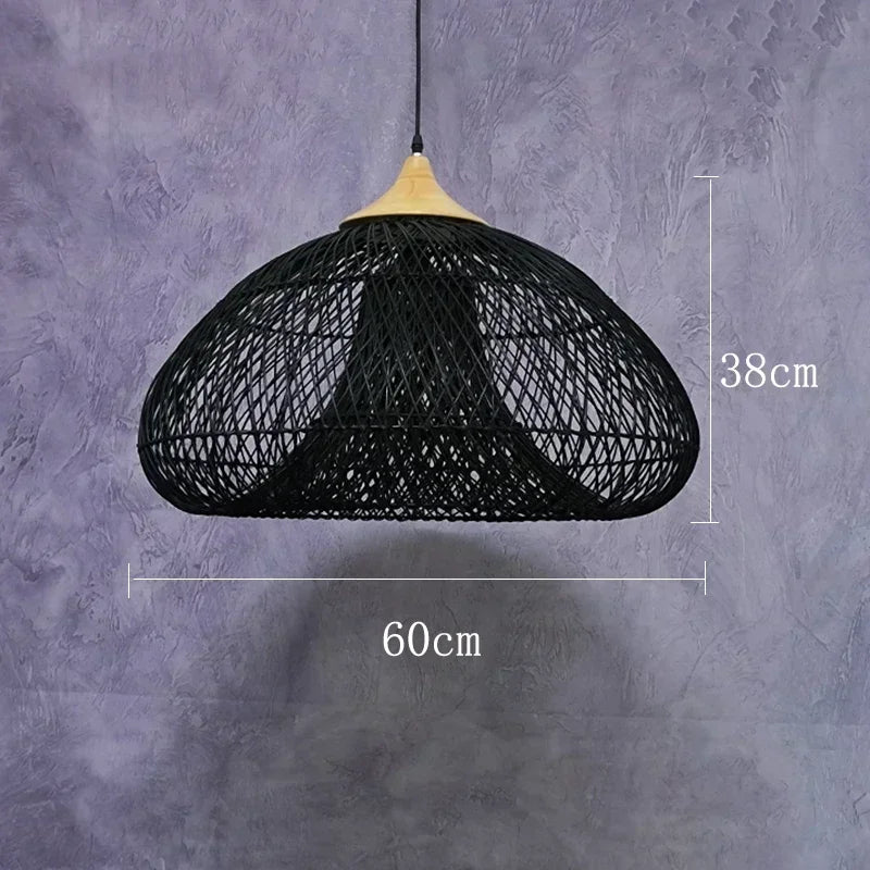 Vintage Handmade Rattan Lamp