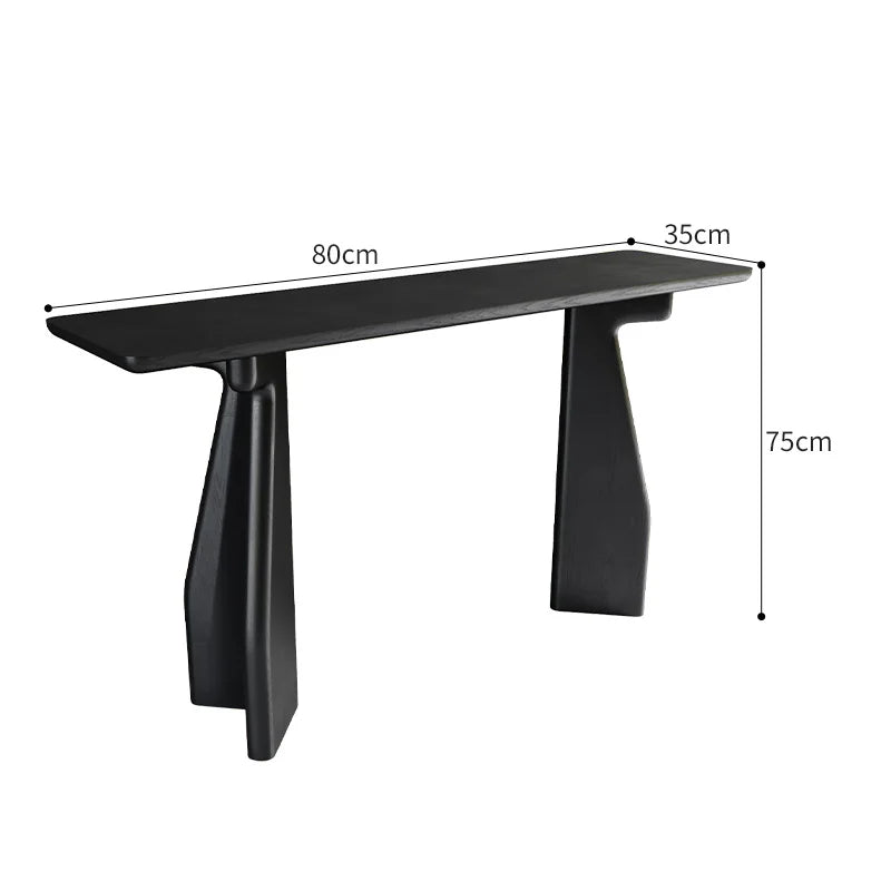 Wood Modern Corner Table Hallway