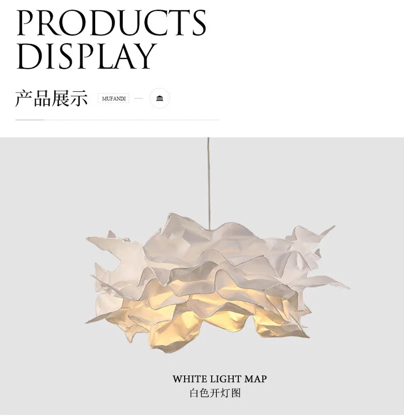 Modern Creative DIY Paper Clouds Chandelier