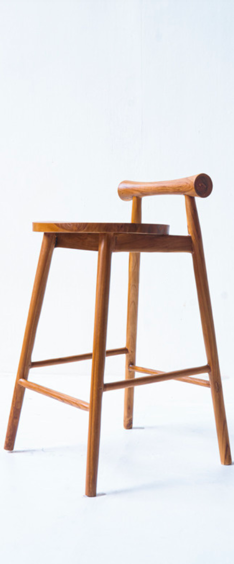 Stylish Barstool Teak Wood Chair