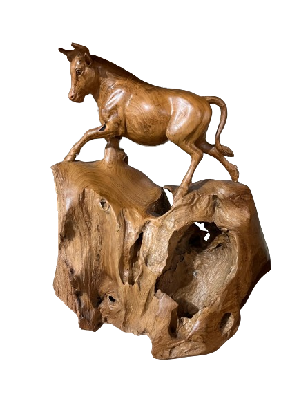 Teakwood Bull Artwork