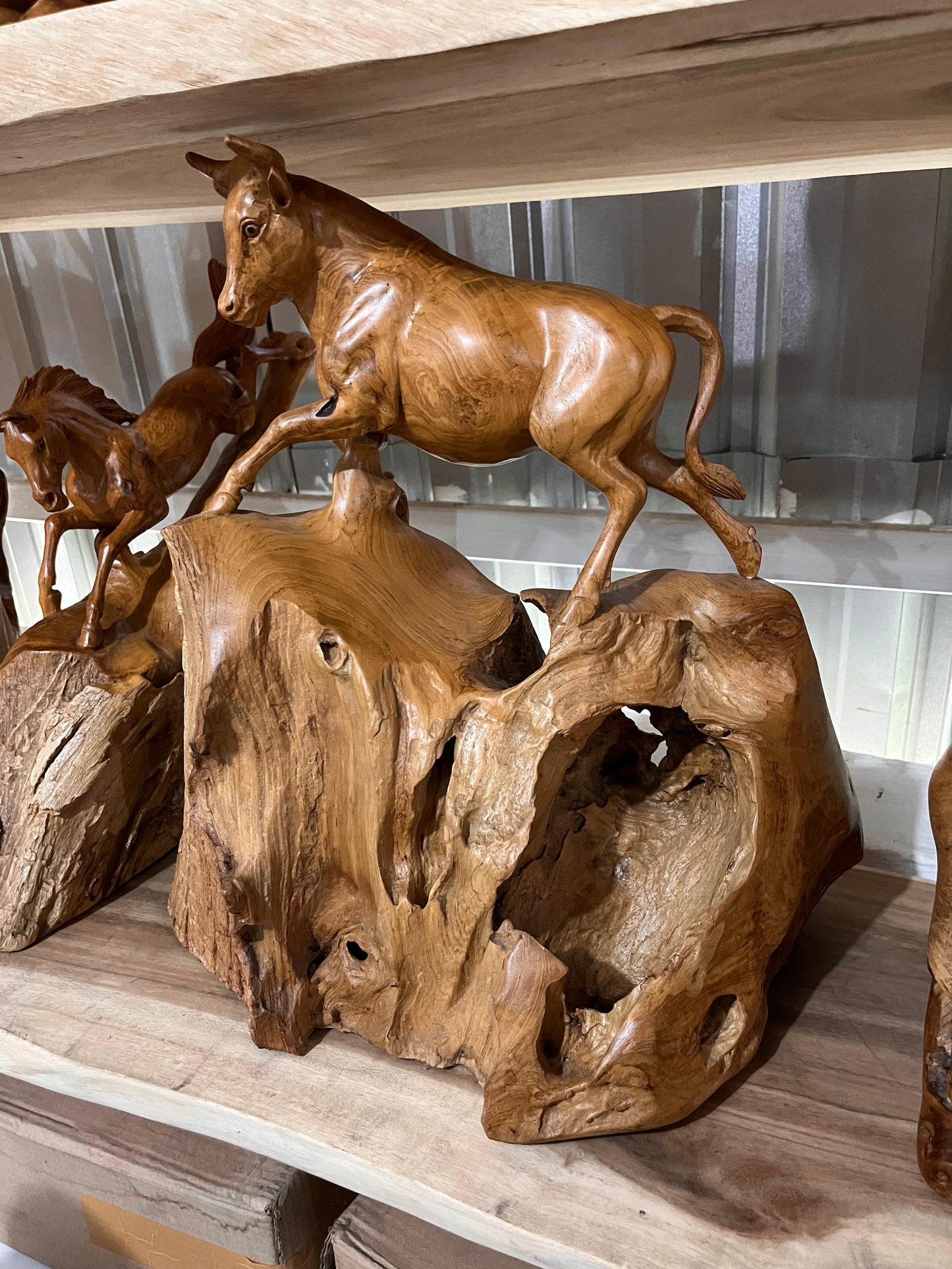 Teakwood Bull Artwork