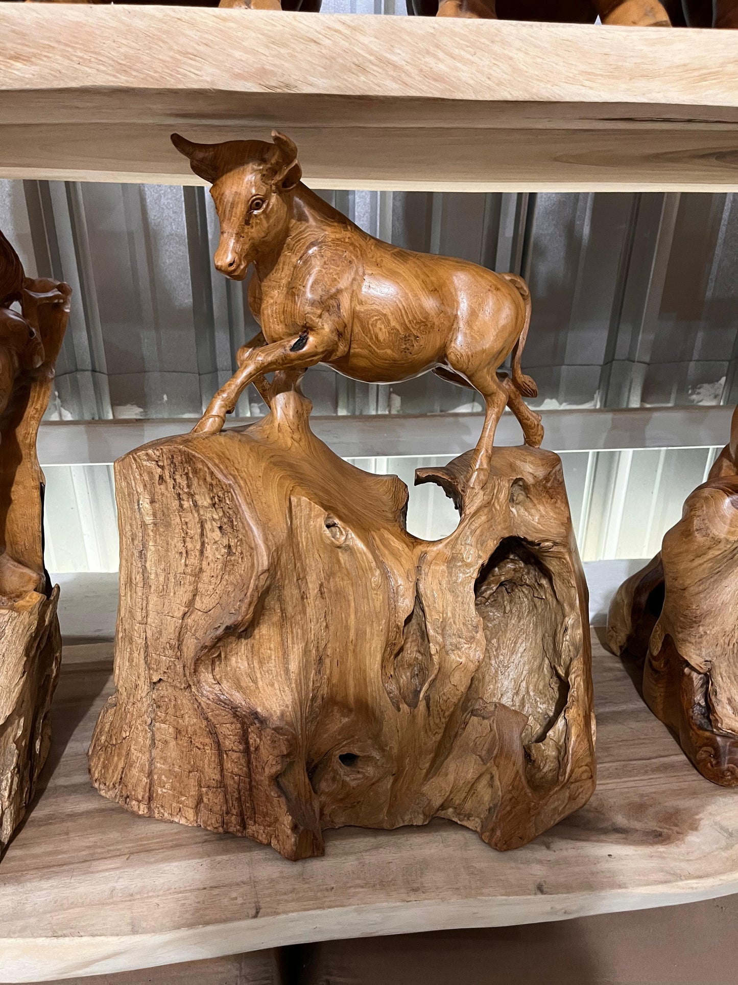 Teakwood Bull Artwork