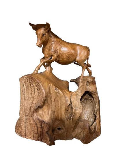 Teakwood Bull Artwork