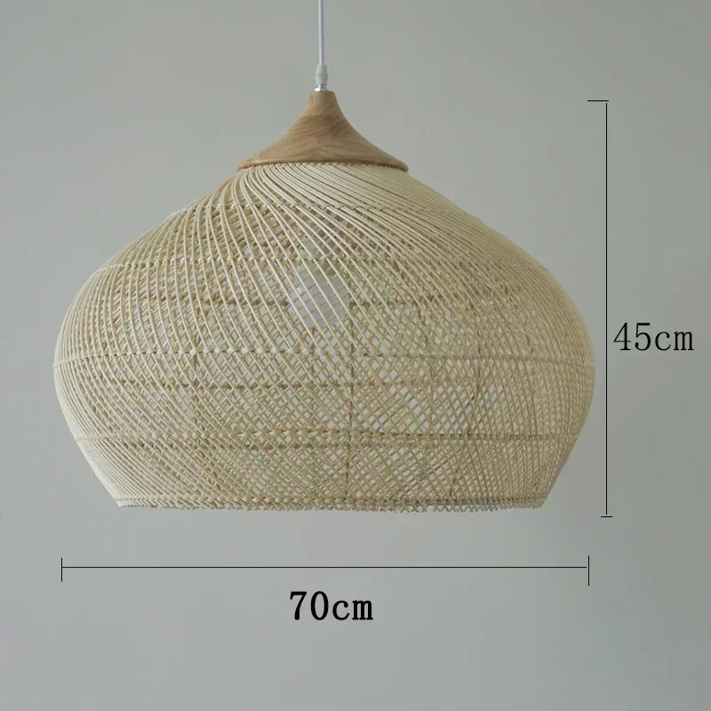 Vintage Handmade Rattan Lamp