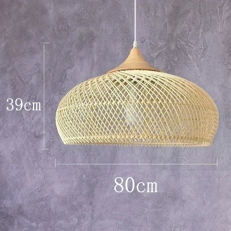 Vintage Handmade Rattan Lamp