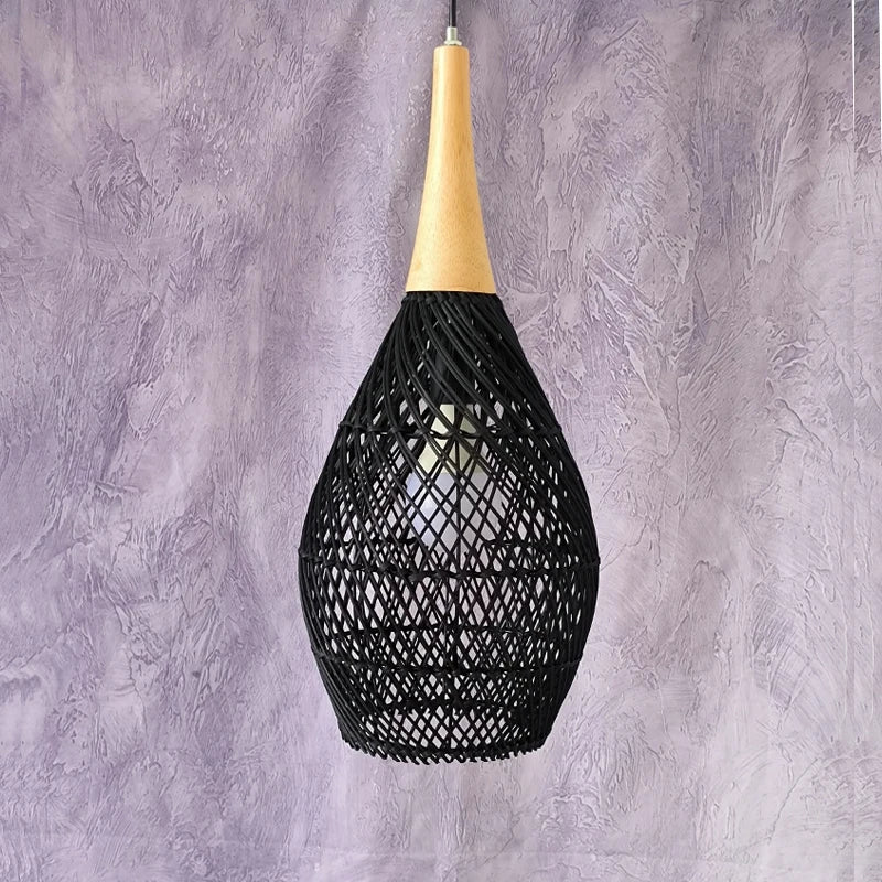 Vintage Handmade Rattan Lamp