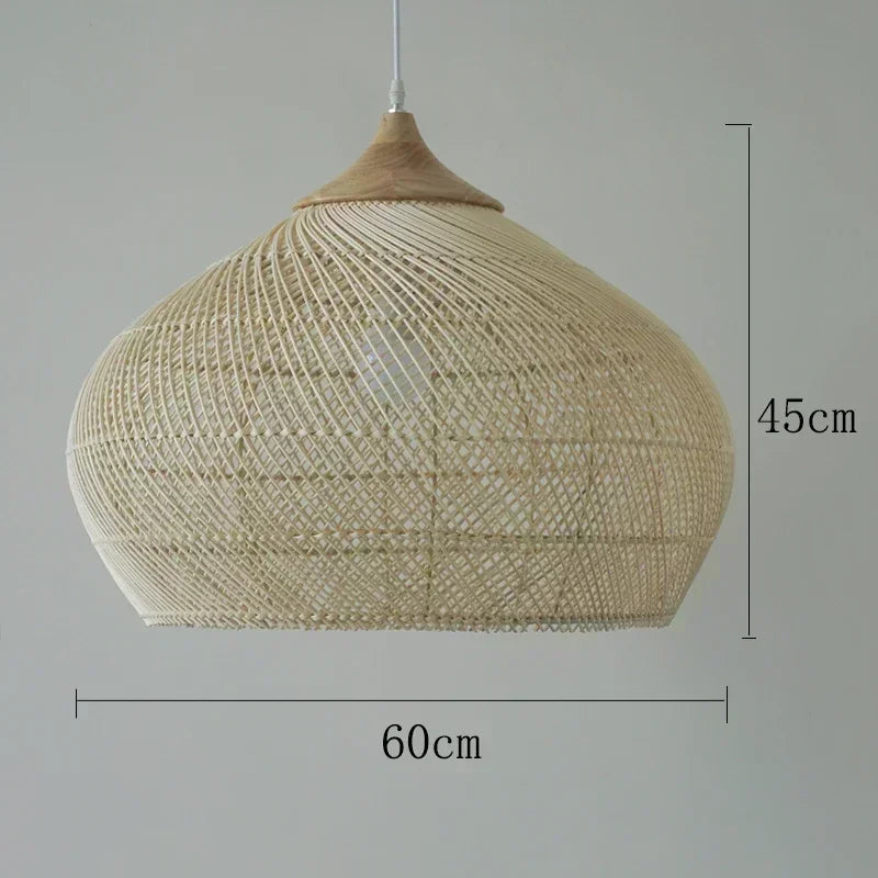 Vintage Handmade Rattan Lamp