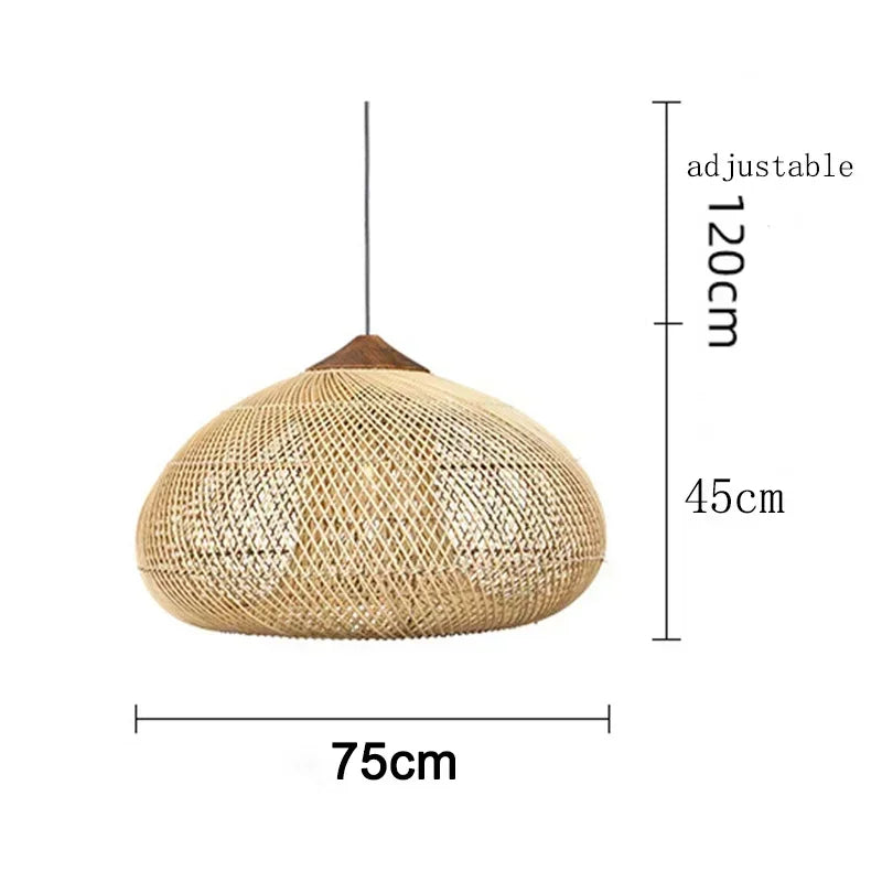 Vintage Handmade Rattan Lamp