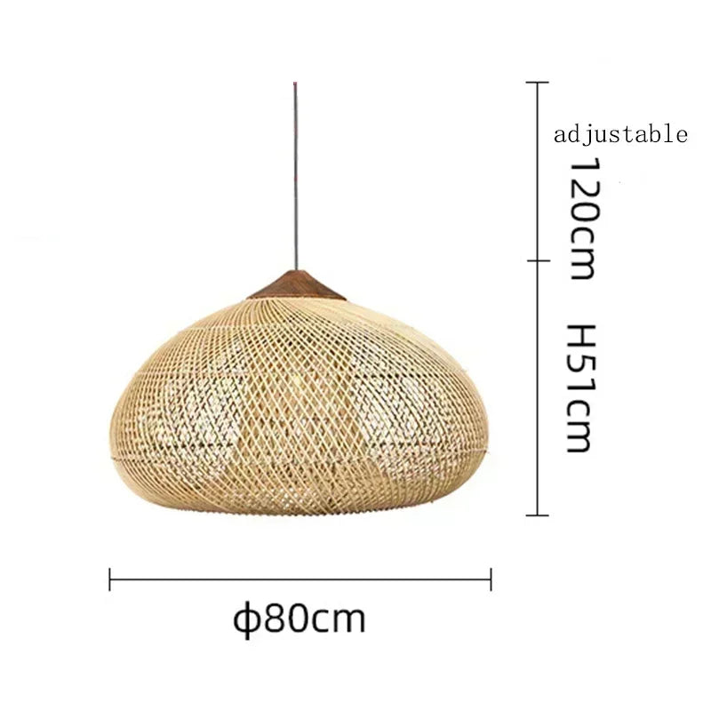 Vintage Handmade Rattan Lamp