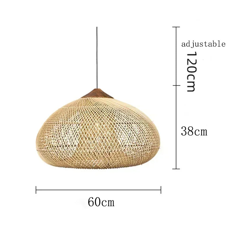 Vintage Handmade Rattan Lamp