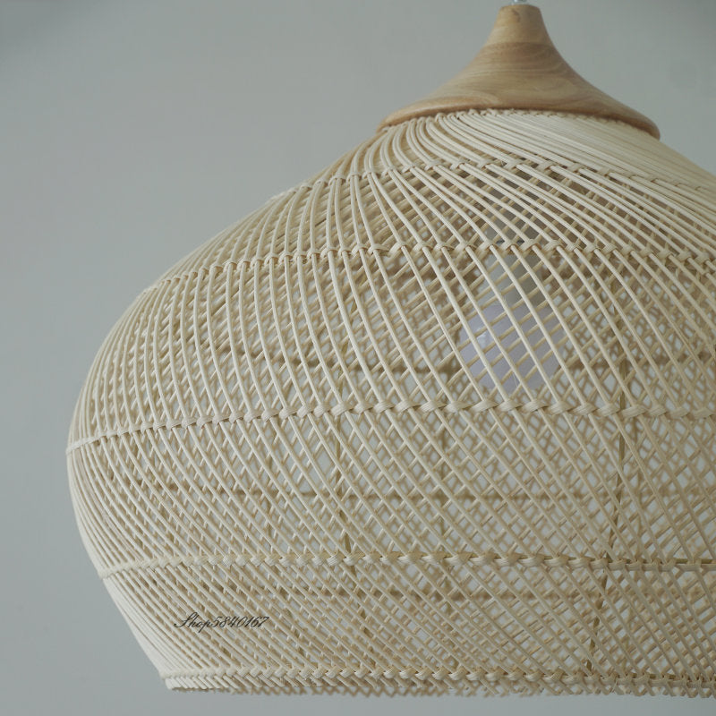 Vintage Handmade Rattan Lamp