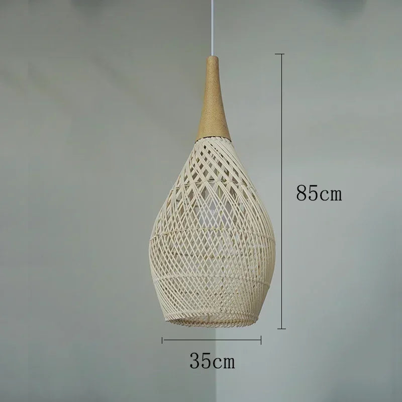 Vintage Handmade Rattan Lamp