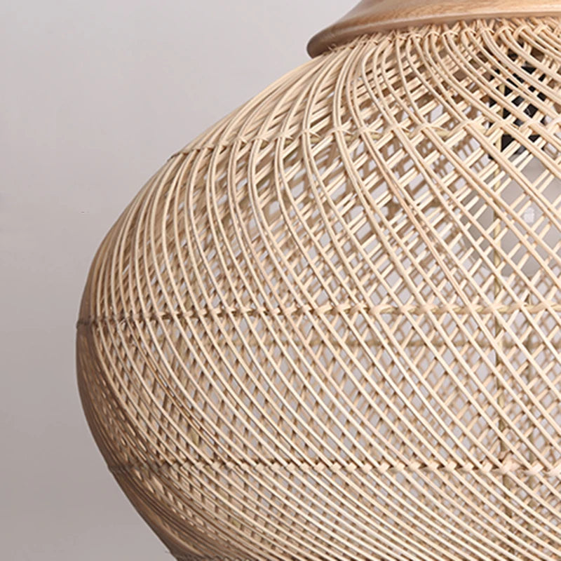 Vintage Handmade Rattan Lamp