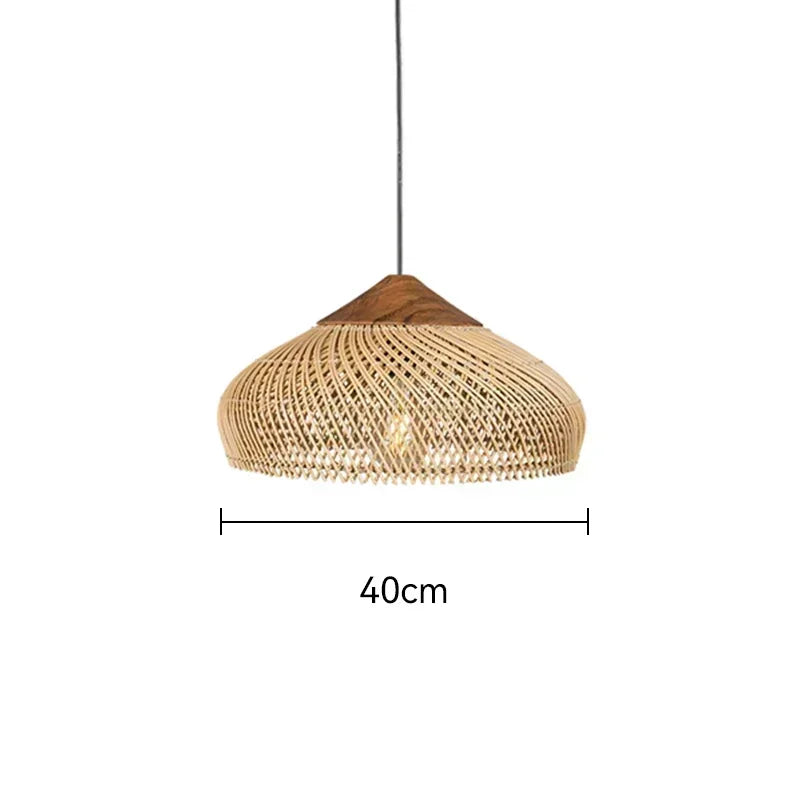 Vintage Handmade Rattan Lamp