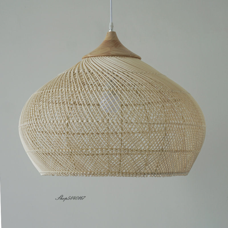 Vintage Handmade Rattan Lamp