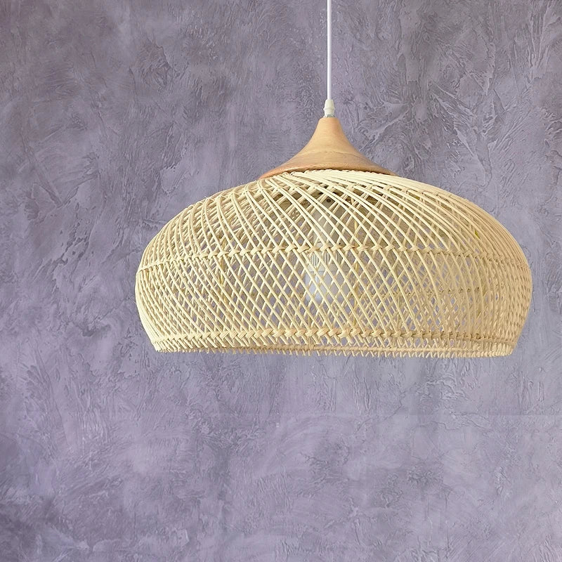 Vintage Handmade Rattan Lamp