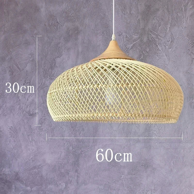 Vintage Handmade Rattan Lamp
