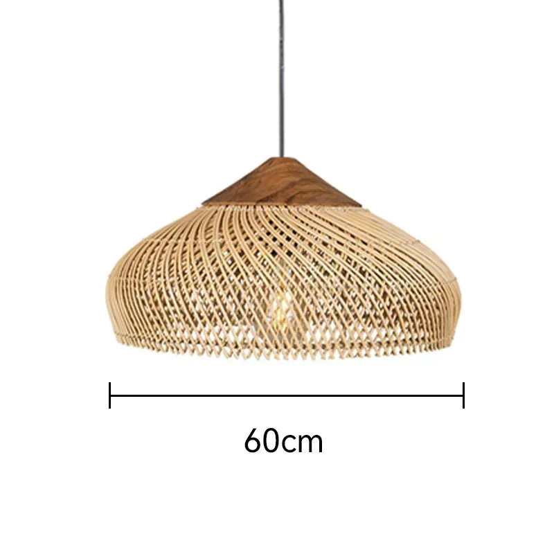 Vintage Handmade Rattan Lamp