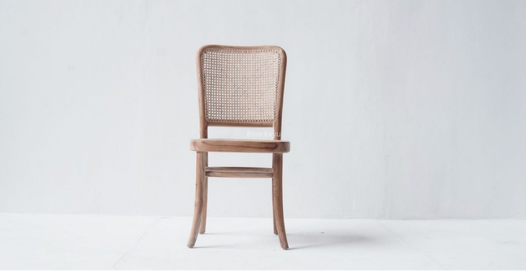 Chair - Teak and Combination Natural Rattan