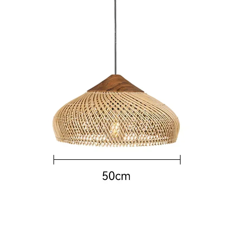 Vintage Handmade Rattan Lamp