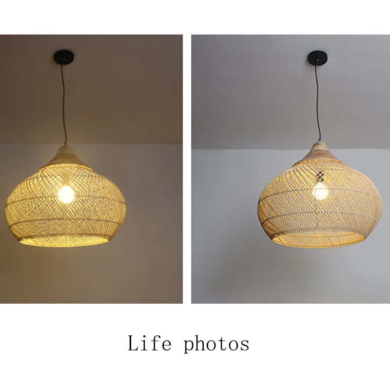 Vintage Handmade Rattan Lamp