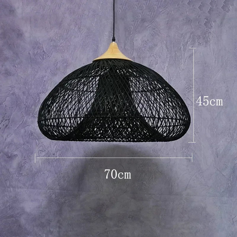 Vintage Handmade Rattan Lamp