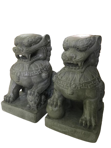 Foo Dogs Couple - Cement Casting