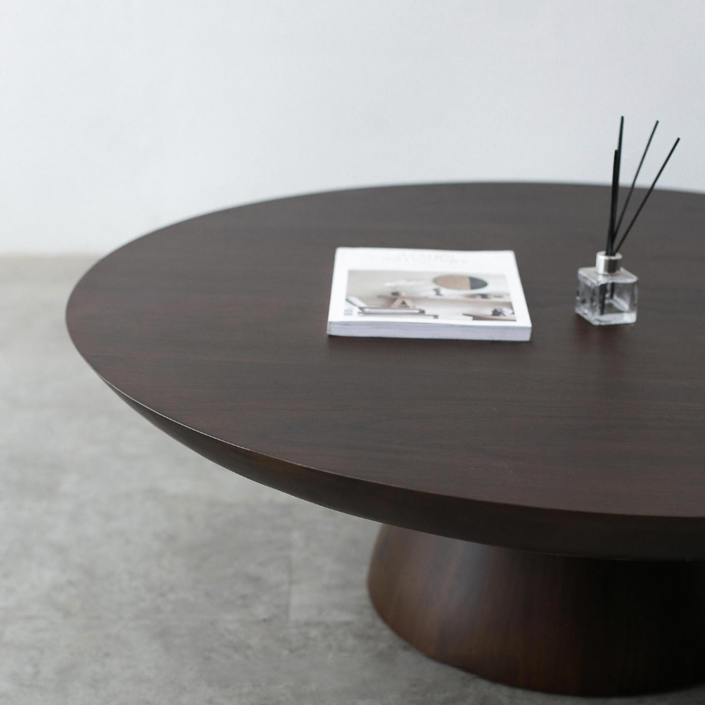 Round Shape Solid Teak Wood Table